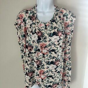 Floral Print Sleeveless Top